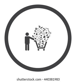 Shopping cart Icon Vector