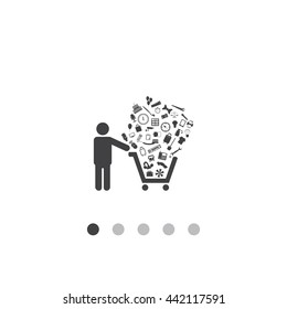 Shopping cart Icon Vector