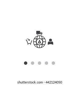Shopping cart Icon Vector