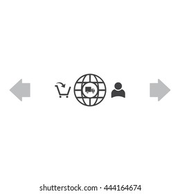 Shopping cart Icon Vector
