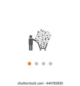 Shopping cart Icon Vector