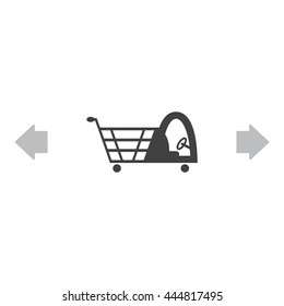 Shopping cart Icon Vector