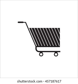 Shopping Cart Icon Vector. 