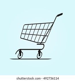 Shopping cart icon (Vector)