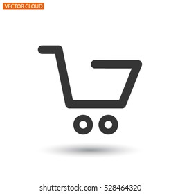 shopping cart . icon. Vector
