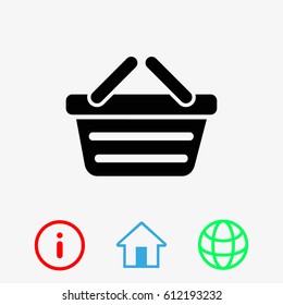 Shopping cart icon vector