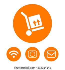 Shopping cart icon vector