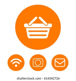Shopping cart icon vector