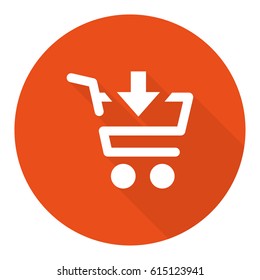 Shopping cart icon vector