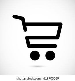 Shopping cart icon vector