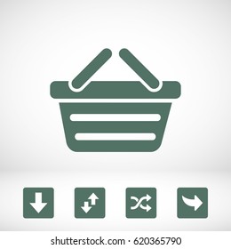 Shopping cart icon vector