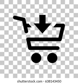 Shopping cart icon vector