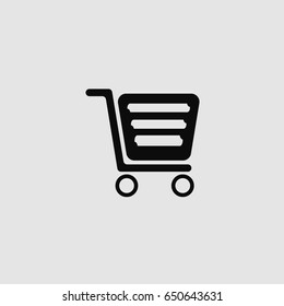 Shopping cart icon vector