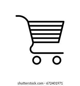 Shopping cart icon vector