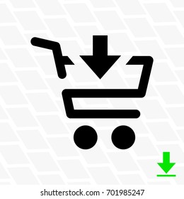 Shopping cart icon vector