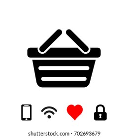 Shopping cart icon vector