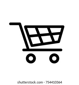 shopping cart icon vector