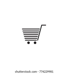 shopping cart icon vector