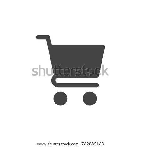 Shopping cart icon vector