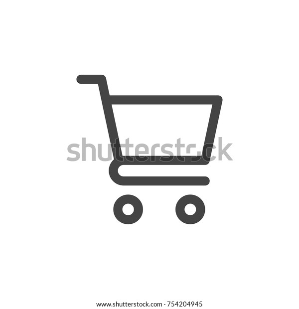 ショッピングカートのアイコンベクター画像 のベクター画像素材 ロイヤリティフリー
