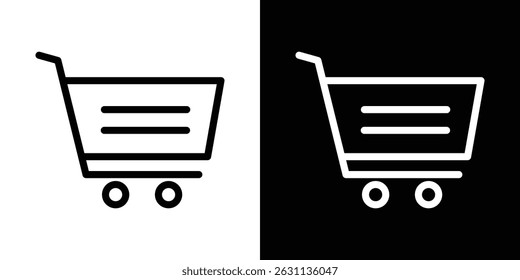 Icono de Carrito de compras colección de Vector. Ilustración de signo de Vector