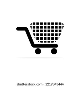 shopping cart icon. Vector concept illustration for design.