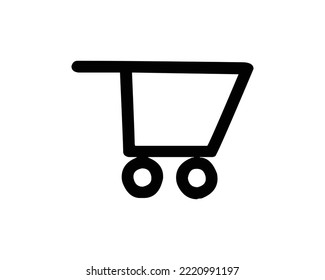Shopping cart icon vector creative design vector template.