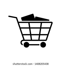 shopping cart icon vector design template