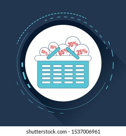 Shopping Cart Icon Vector Design Illustration.