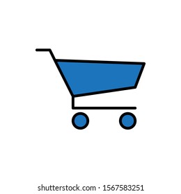 Shopping cart icon vector design