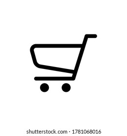 Shopping cart icon vector design templates isolated on white background
