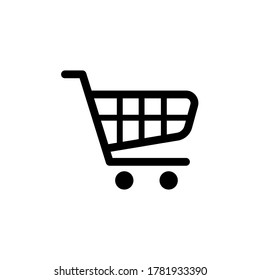 Icono de carro de compras plantillas de diseño vectorial aisladas en fondo blanco