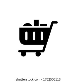 Shopping cart icon vector design templates isolated on white background