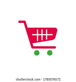 Icono de carro de compras plantillas de diseño vectorial aisladas en fondo blanco