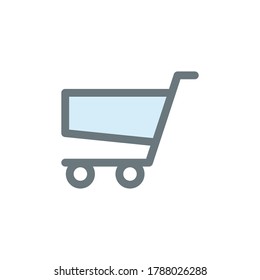Shopping cart icon vector design templates isolated on white background