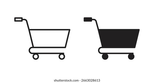Plantilla de logotipo de elemento de diseño de Vector icono de Carrito de compras
