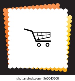 Shopping Cart  icon. Vector design.
