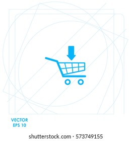 Shopping Cart  icon. Vector design.