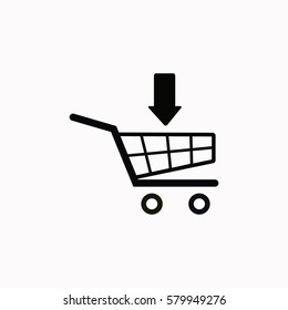 Shopping Cart  icon. Vector design.
