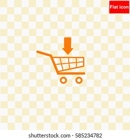 Shopping Cart  icon Vector design.