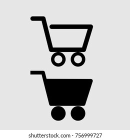 Shopping cart icon vector design