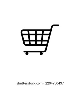 shopping cart icon vector for e-comerce