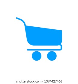 shopping cart icon- vector editable shopping cart icon for website or mobile.