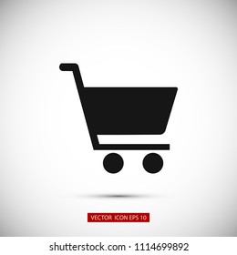 shopping cart icon, Vector EPS 10 illustration style