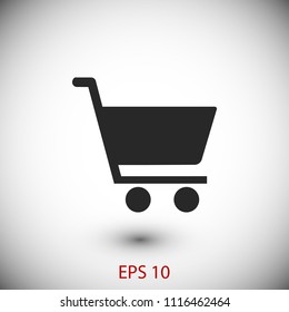 shopping cart icon, Vector EPS 10 illustration style