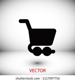 shopping cart icon, Vector EPS 10 illustration style