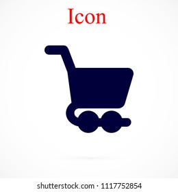 shopping cart icon, Vector EPS 10 illustration style