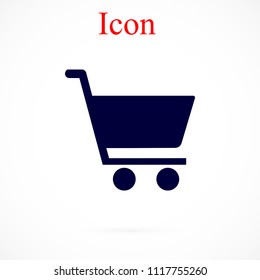 shopping cart icon, Vector EPS 10 illustration style