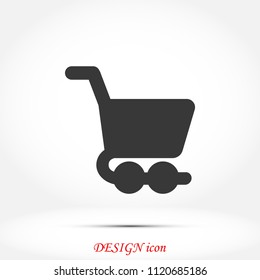 shopping cart icon, Vector EPS 10 illustration style