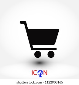 shopping cart icon, Vector EPS 10 illustration style